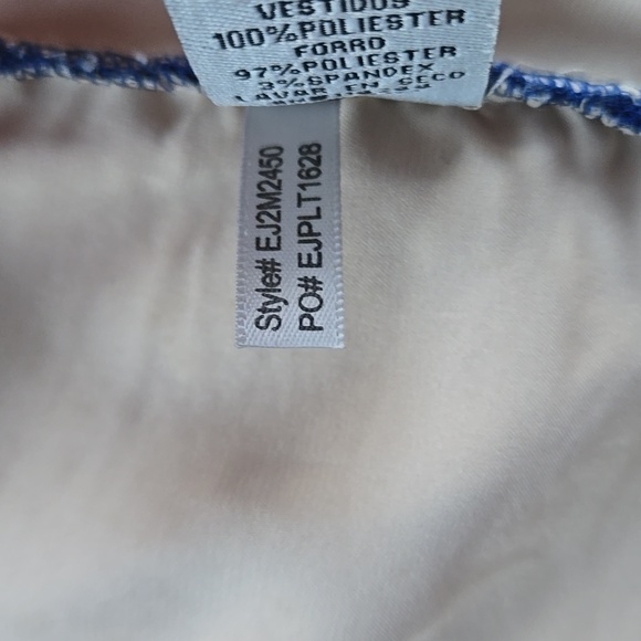 Eliza J. Royal Collection Blue Lace Overlay Low-back Sheath US 12 - Picture 10 of 10